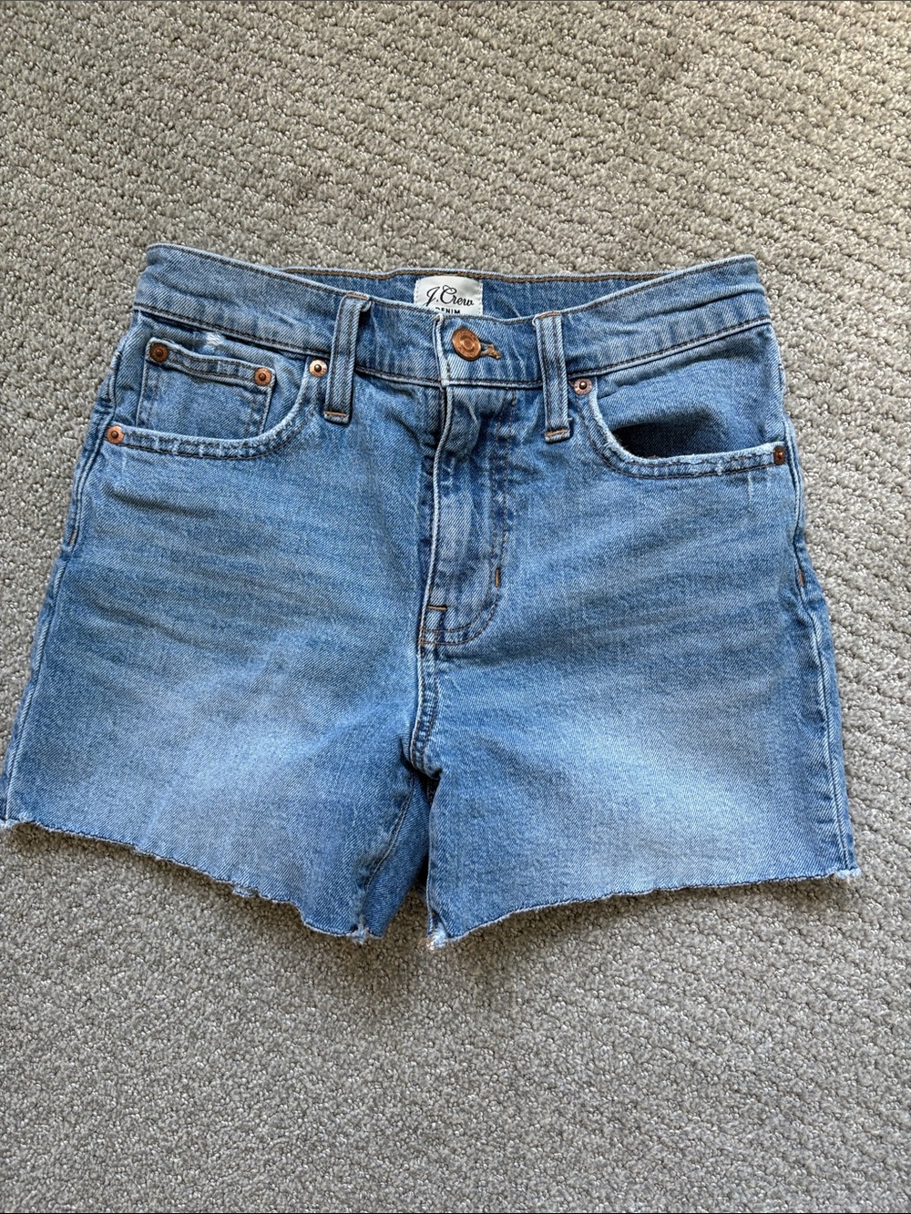 J. Crew Classic Light Blue Denim Cutoff Shorts